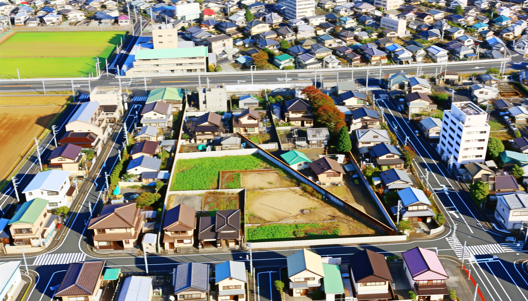 室蘭市の不整形地のイメージ画像